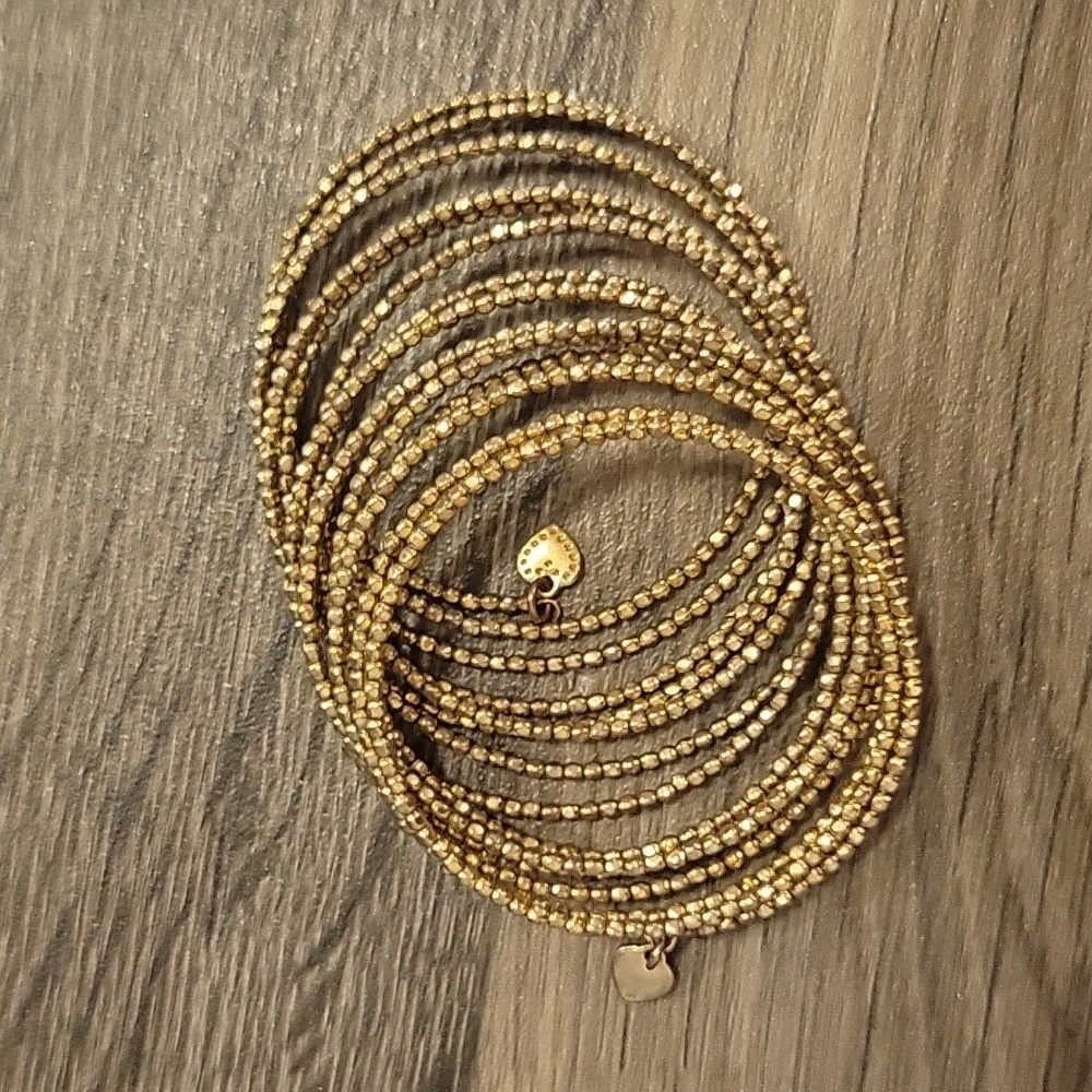Stella & Dot wrap bracelet in gold